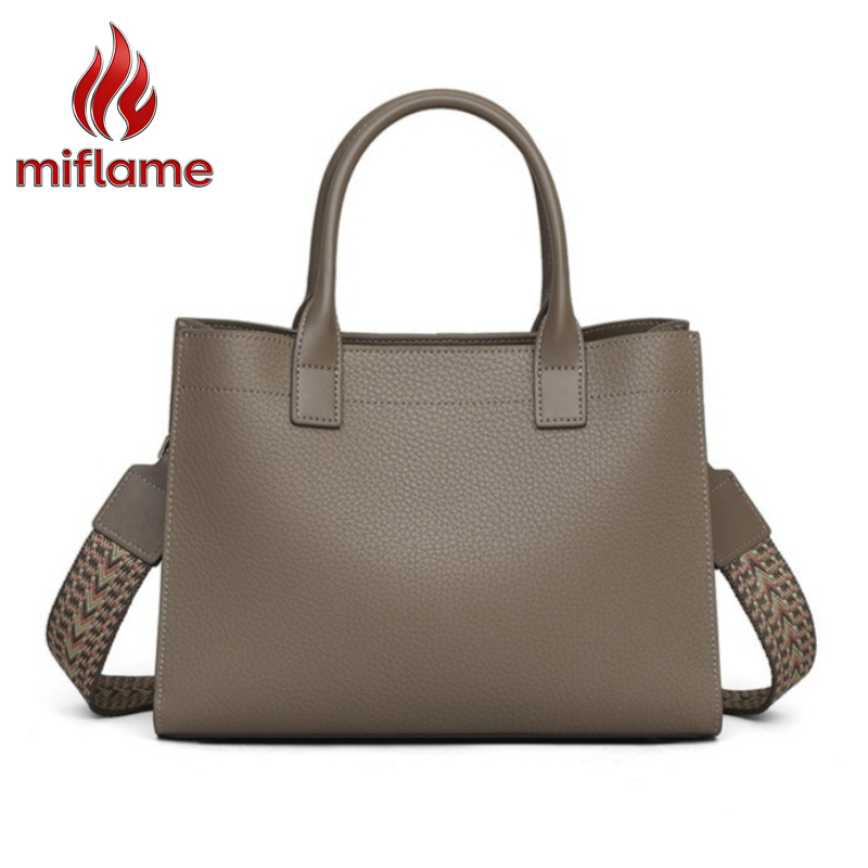 Structured Handbag Top Handle - Borsa a Tracolla in Vera Pelle