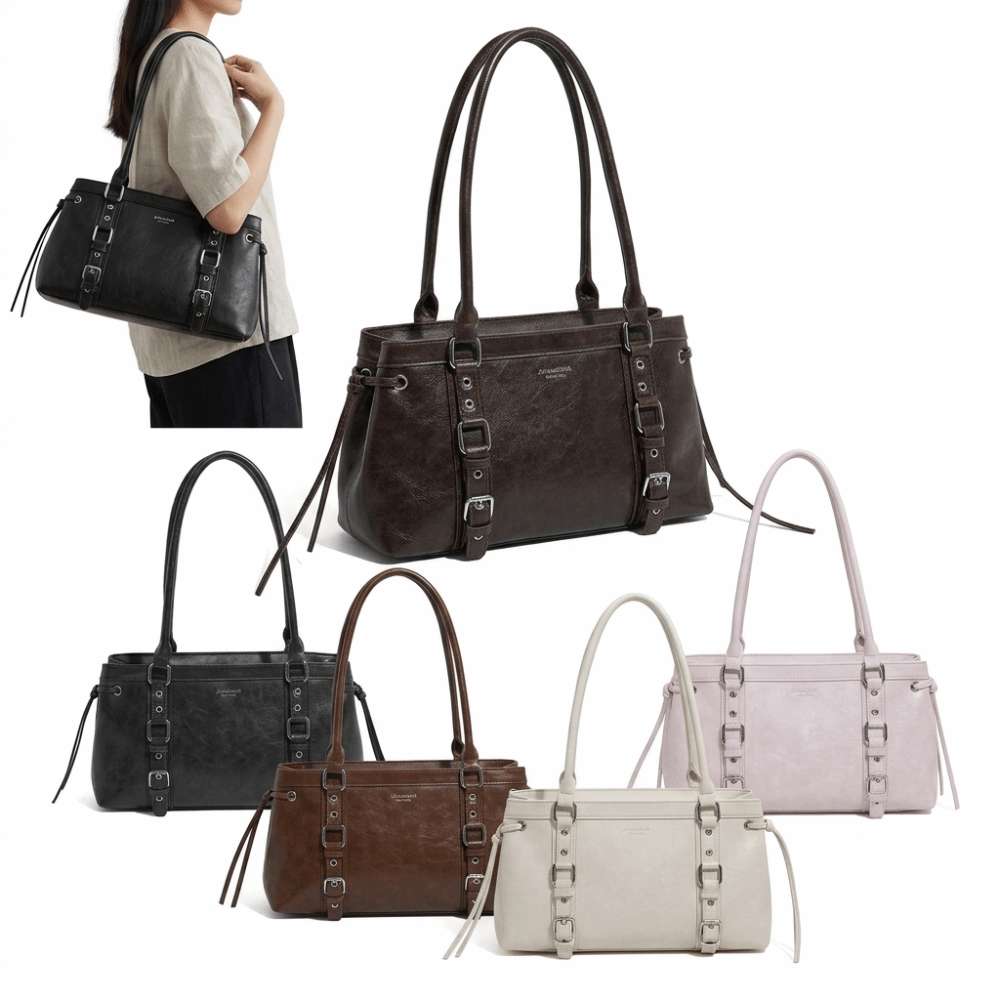 Structured Handbag Top Handle - Nuova Borsa a Mano da Donna