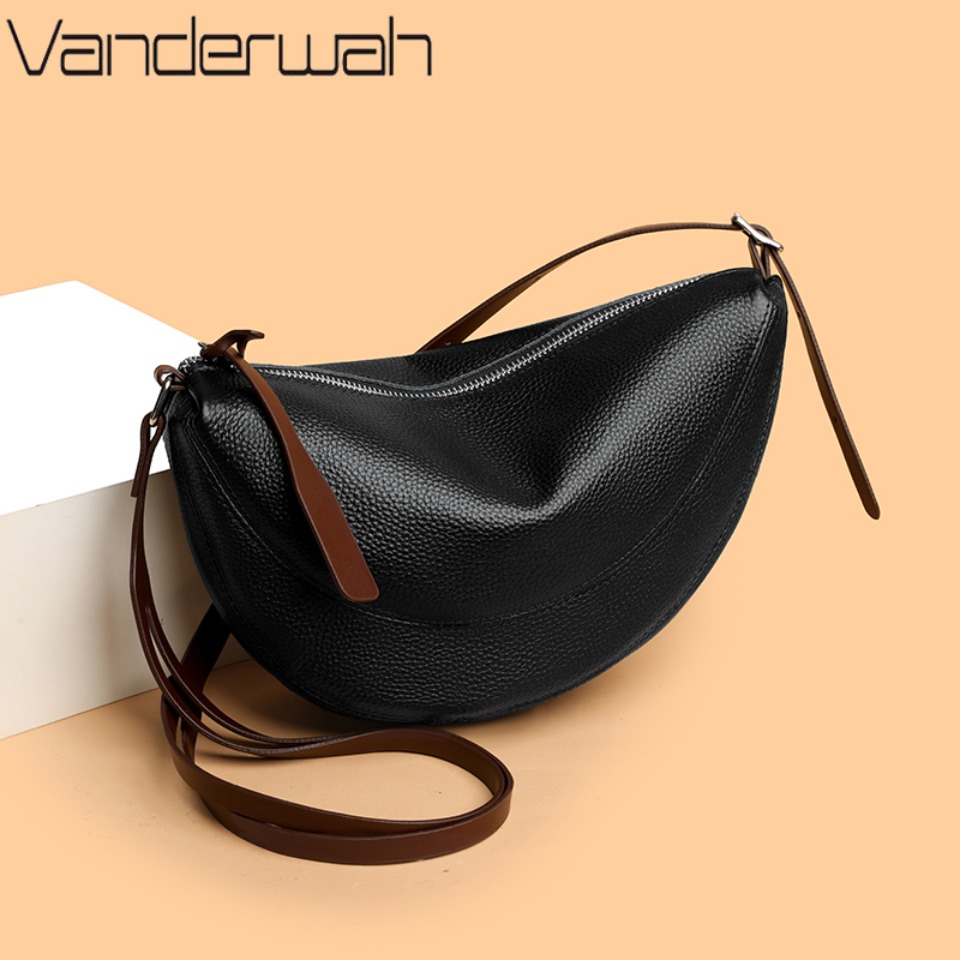 Luxury Bags Kate Spade - Borsa a Mezzaluna in Vera Pelle