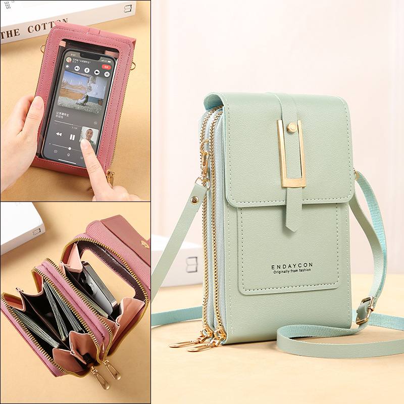 Wristlet Wallet Zipper - Borse da donna per cellulare con