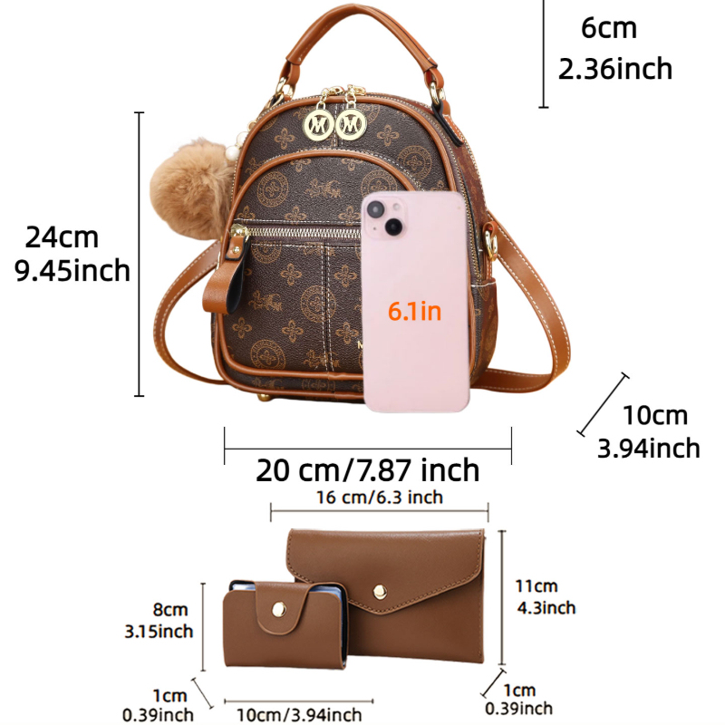 Set di 3 borse da donna, mini  - Luxurious Bag recensione e prezzo