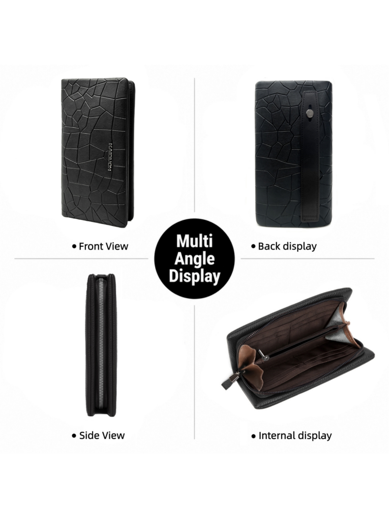 Portafoglio da uomo in pelle P - Wristlet Wallet Zipper recensione e prezzo