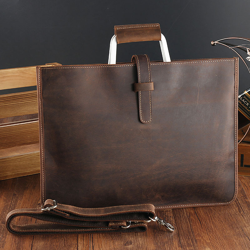 Valigetta da uomo in pelle Cra - Briefcase Leather Slim recensione e prezzo