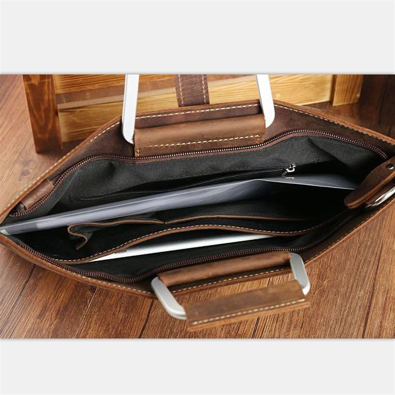 Valigetta da uomo in pelle Cra - Briefcase Leather Slim recensione e prezzo