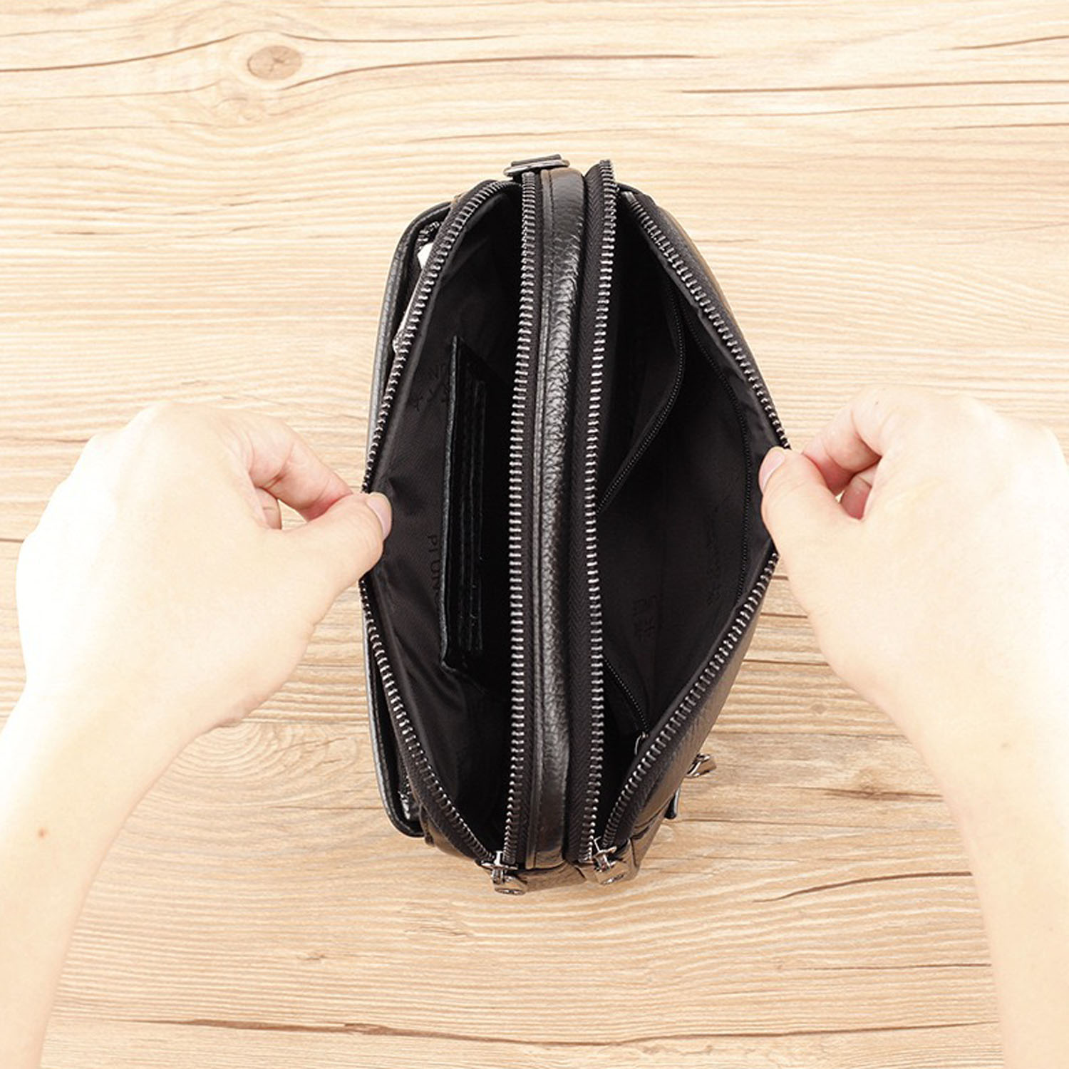 Borsa a Mano da Uomo in Vera P - Wristlet Wallet Zipper recensione e prezzo