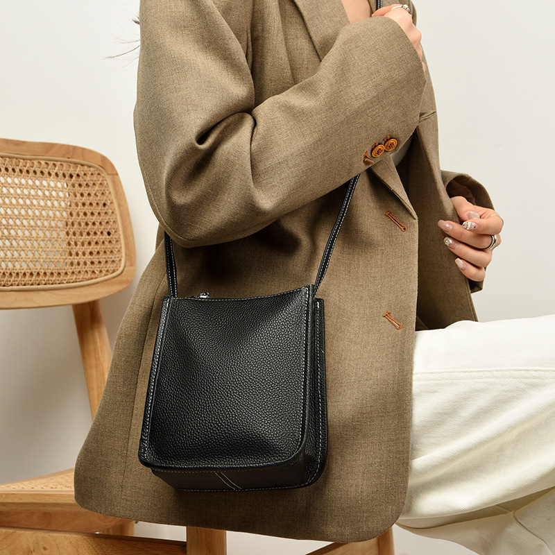 Borsa a Tracolla in Vera Pelle - Wristlet Wallet Zipper recensione e prezzo