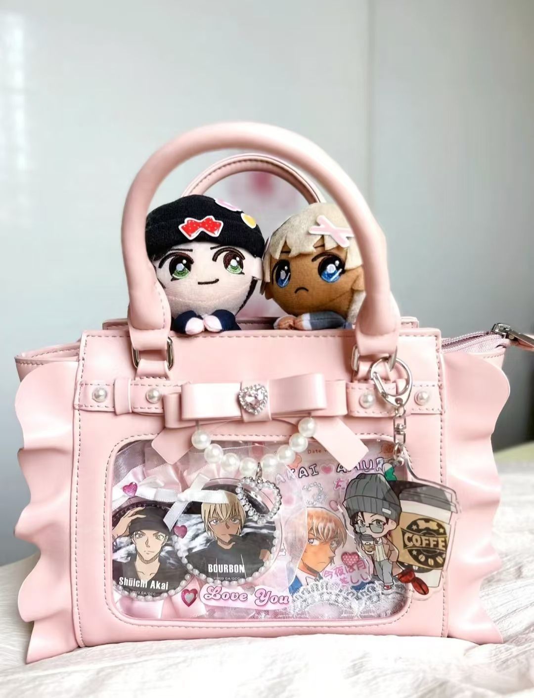 Borsa Harajuku quadrata rosa I - Wristlet Wallet Zipper recensione e prezzo
